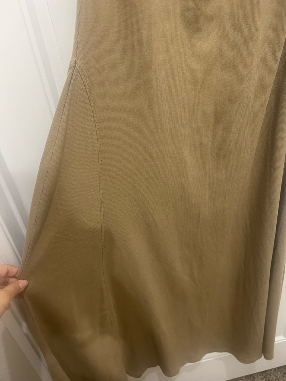 Universal Thread Olive Slip Maxi Dress with Cowl Neck - Picture 3 of 5